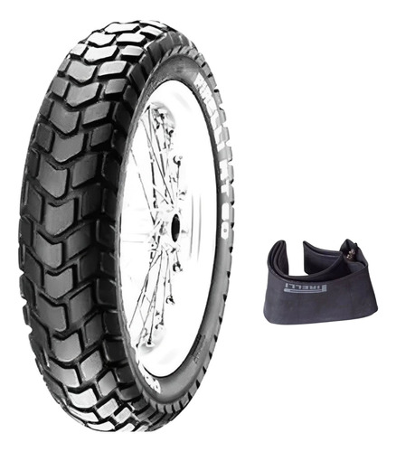 Kit Pirelli Pneu Moto 110/90-17 Mt60 + Câmara De Ar Mc17