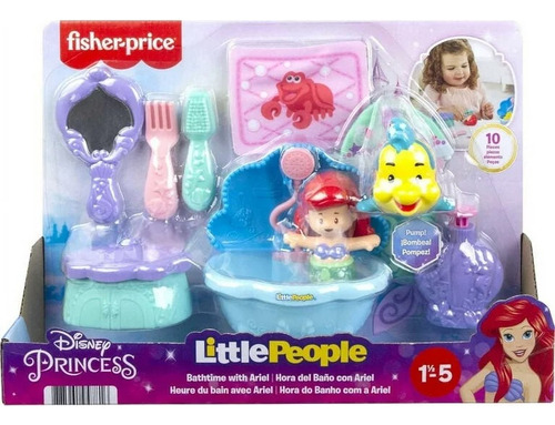 Disney Little People Hora Del Baño Con Ariel Princesa