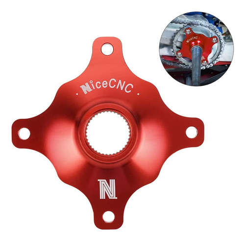 Nicecnc Cubo Piñon Cuello Rueda Trasera Rojo Para Yamaha