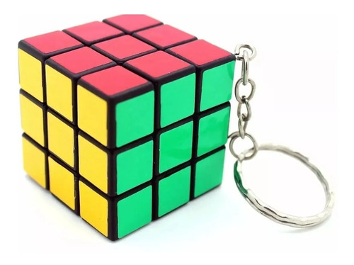 Llavero Cubo Mágico Estilo Rubik Ideal Souvenir Didáctico 