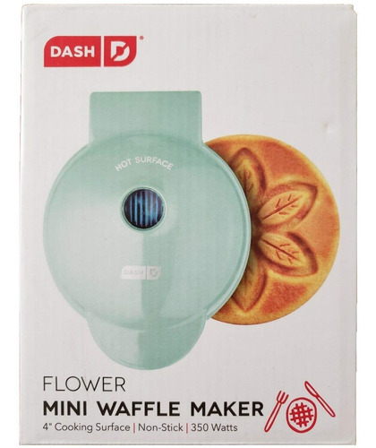 Dash Mini Flower - Maquina Para Hacer Gofres, Color Azul