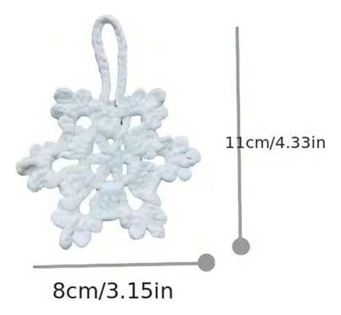 Colgantes Decorativos De Copos De Nieve Con Temática Navideñ