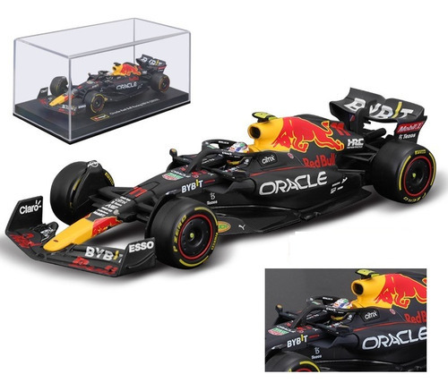 Miniatura F1 Redbull Rb18 2022 Max Verstappen 1/43 Bburago Cor Preto