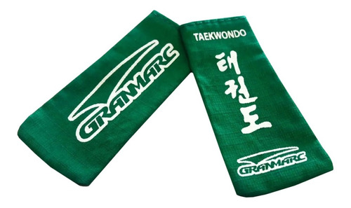 Par De Puntas Cinturon Taekwon-do Gran Marc Colores Itf Wtf