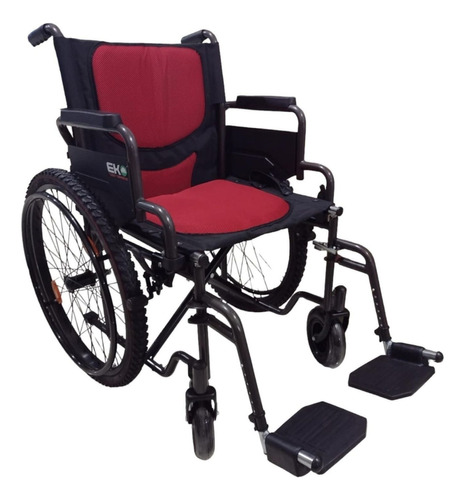 Silla De Ruedas Todo Terreno Xtreme Sport Descansa Pies Color Rojo