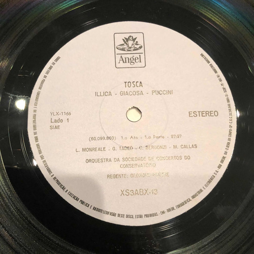 Tosca Opera Completa Com Libreto (2 Lp) Disco De Vinil (Usado)