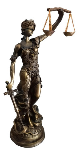 Figura Diosa Justicia, Figura Diosa Themis 46 Cm En Resina