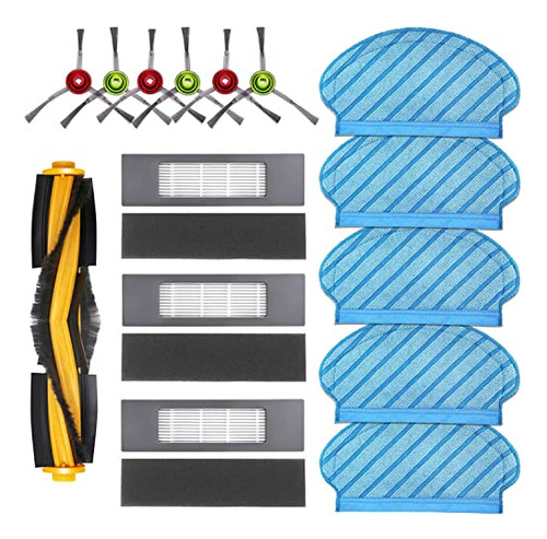 Juego De Paño Filtrante, Cepillo Y Mopa Para Ecovacs Deebot