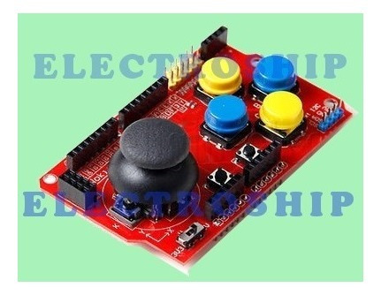 Imagen 2 de 8 de Joystick Shield 6 Pulsadores Con Interfaces 5v 3v3