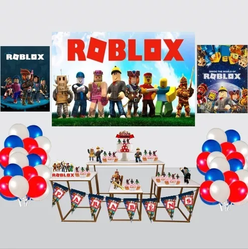 Festa Aniversário Roblox Decoração Kit Diamante em Promoção na