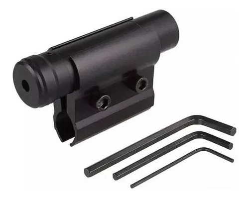 Mira Laser De Punto Rojo Para Rifle Color Negro Cañon 