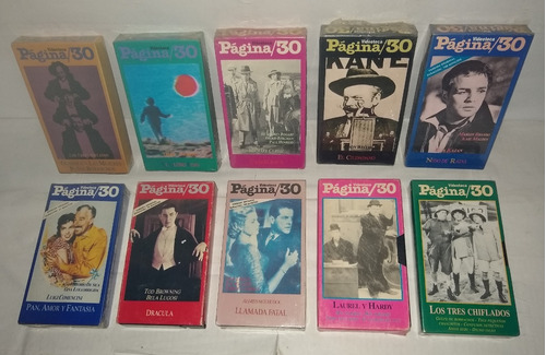 Lote De 10 Vhs Videoteca Página 12 Página 30 Envío Gratis !!