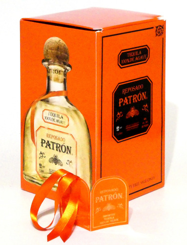 Caja Vacía De Colección De Tequila Patrón Reposado