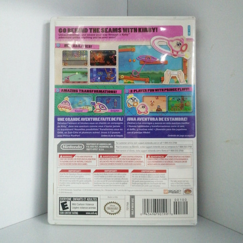 Kirby Epic Yarn | Nintendo Wii | Vídeo Juego | Gamerooms (Usado)