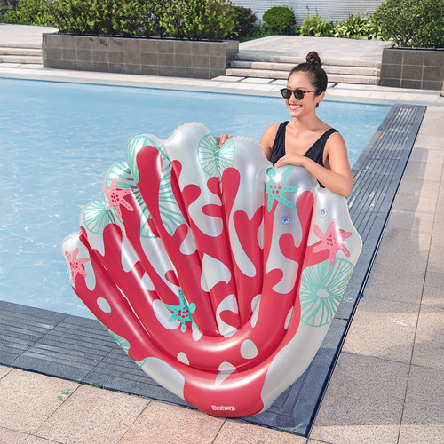 Inflable Salvavidas Montable Bestway Diseño De Coral 186cm
