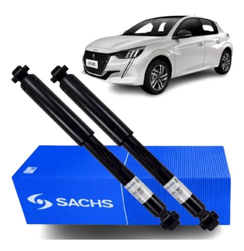 Kit2 Amortiguadores Tras Sachs P/ 208 Activ Felin Allur Sty