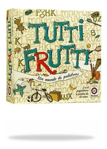 Juego De Mesa Tutti Frutti Ruibal Original - 10846