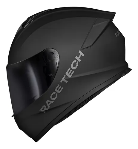 Capacete Race Tech Hit Monocolor Preto Fosco