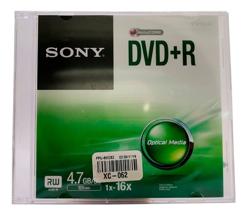 Disco Sony Dpr47ss Dvdr Virgen 1 Pieza