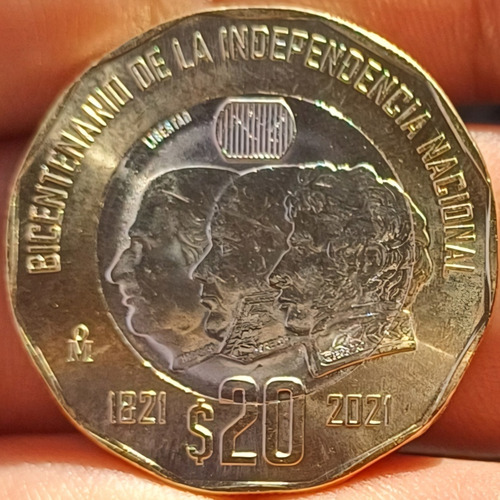 Moneda De 20 Pesos 3 Caras