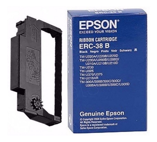 10 Cintas De Tinta Original Epson Erc-38b Erc38rb Tribunales