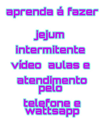 Imagem 1 de 2 de Aulas Sobre Jejum Em Vídeo E Pelo Wattsapp