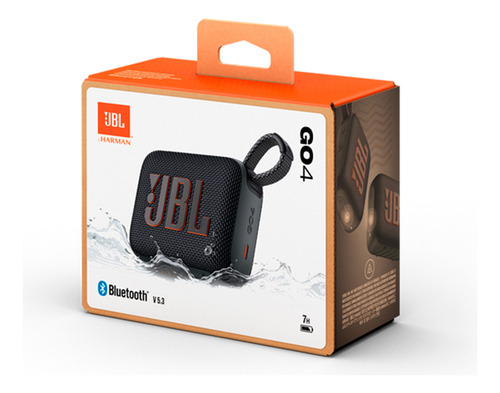 Caixa De Som Bluetooth Jbl Go4 A Prova D'água Preto