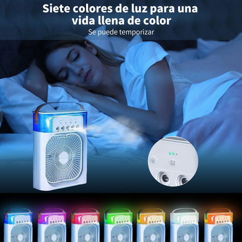 Ventilador Climatico Humidificable Portatil Escritorio