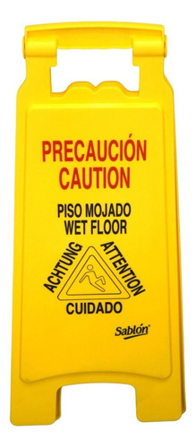 Señal Precaución Piso Mojado 65 X 27.5 Cm Sablón Plegable