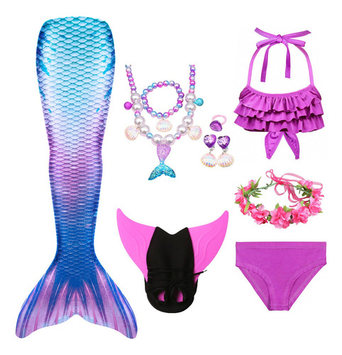 2024 Bañador Con Cola De Sirena For Niña The Little Mermaid