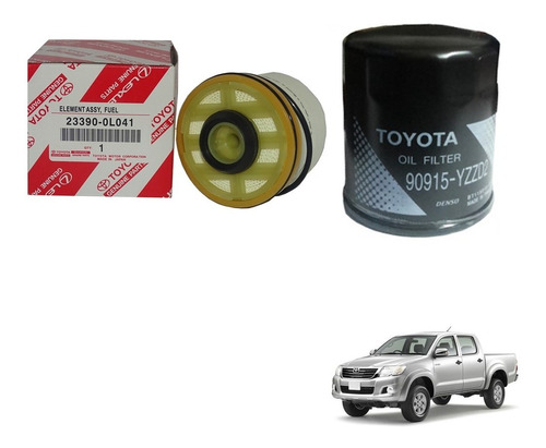 Kit Filtro Aceite + Petroleo Original Toyota Hilux 2005/2015