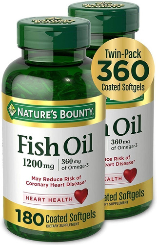 Aceite De Pescado Nature's Bounty 360 Capsulas