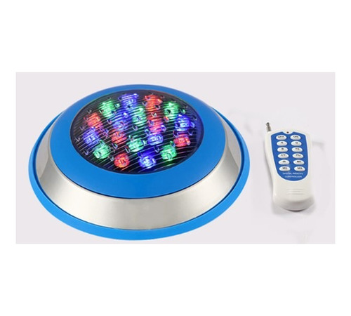 Lámpara Led Sumergible De Piscina Rgb Con Control 18w