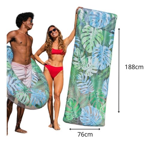 Colchoneta Inflable Salvavidas Poolcandy Para Alberca 188 Cm