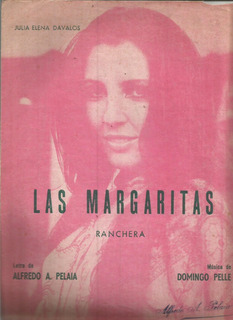 cilindro Oeste Tubería Partitura Musica Las Margaritas Ranchera | MercadoLibre 📦
