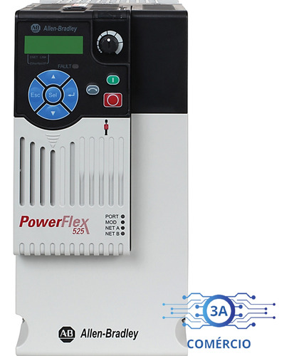 Inversor De Frequência Powerflex 525 7.5kw 25b-d017n104 10hp
