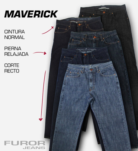 Imagen 4 de 7 de Pantalon Furor Maverick Mezclilla