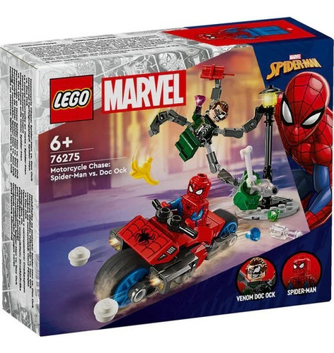 Lego 76275 Marvel Persecución En Moto: Spider-man Vs. Doc Oc