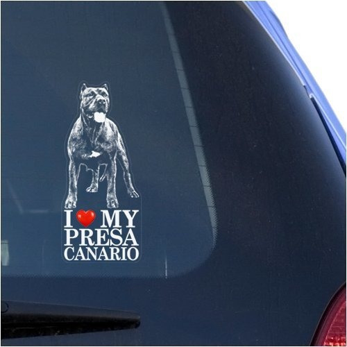 Vinyl Designs I Love My Presa Canario Pegatina