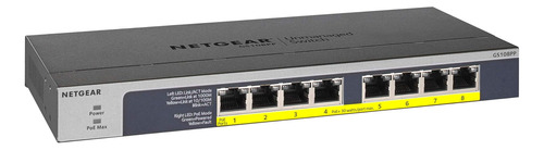 Conmutador Poe No Administrado Gigabit Ethernet De 8 Puertos