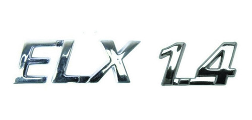 Imagem 3 de 5 de Kit Emblemas Idea Elx 1.4 Flex + Brinde