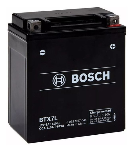 Bateria Moto Bosch Btx7l Ytx7l-bs Nx 400 Tornado 250 Xtz 250