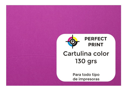 Cartulina Color 130 Grs 5 Hojas De 44,5 X 63 Cm Uso Escolar 