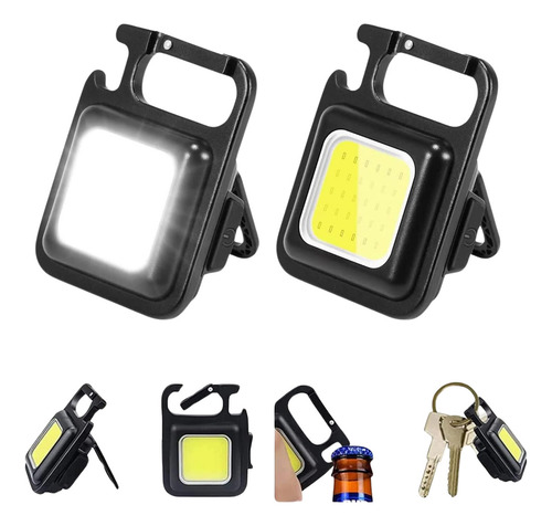 Mini Linterna Led Recargable, 2 Paquetes, Portátil