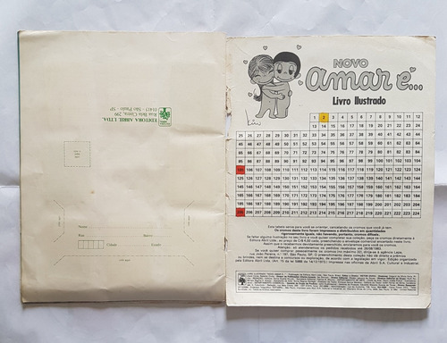 Álbum Amar É... - Incompleto - Faltando 98 Figurinhas (Usado)