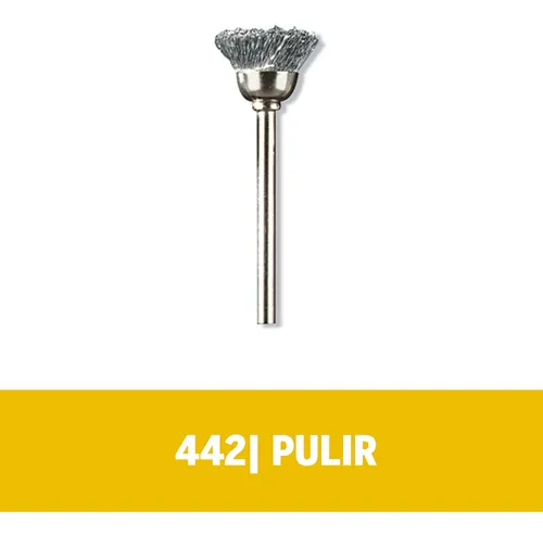 Cepillo De Acero Carbono 12,7 Mm Para Oxido Dremel 442