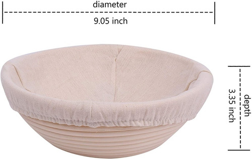 Imagen 4 de 10 de Banneton - Cesta De Fermentación Con Accesorios