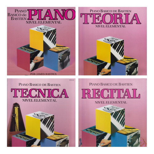 Piano Básico De Bastien Elemental: Piano,teoría,técnica,reci