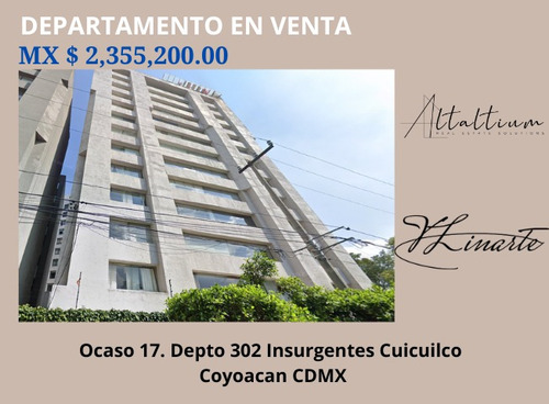 Departamento En Venta En Insurgentes Coyoacan Cdmx I Vl11-za-109