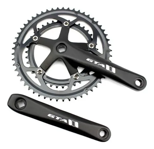 Pedivela GTA 39/53 Duplo Bicicleta Speed Caloi 10 Alumínio Preto